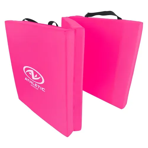 Colchoneta Athletic Works para ejercicio plegable - 132x49x4 cm