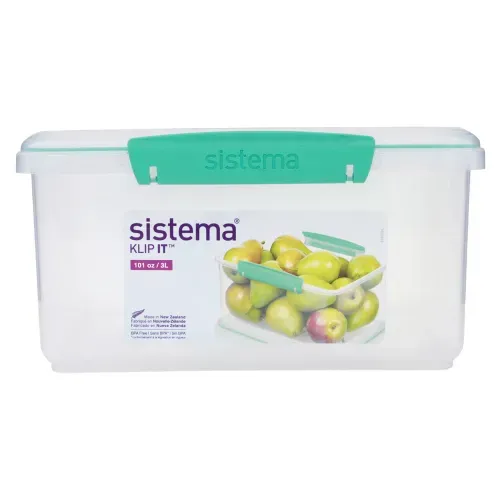 Recipiente Rectangular Hermético Sistema Plastics Klip It - 3 L
