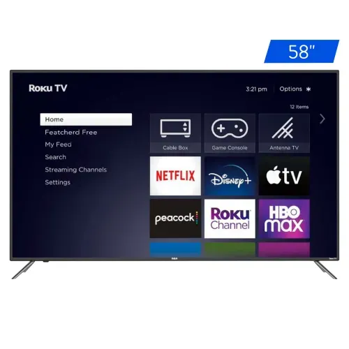 Pantalla RCA Smart TV 4K Roku RC58RK - 58 Pulgadas (1 in = 2.54 cm)