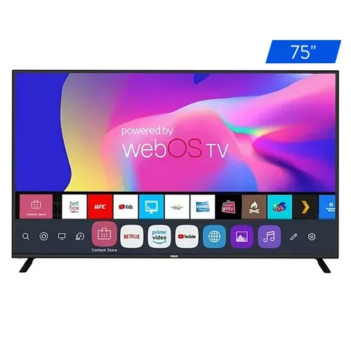 Pantalla RCA LED Smart Roku 4K - 75 pulgadas (1 in = 2.54 cm)