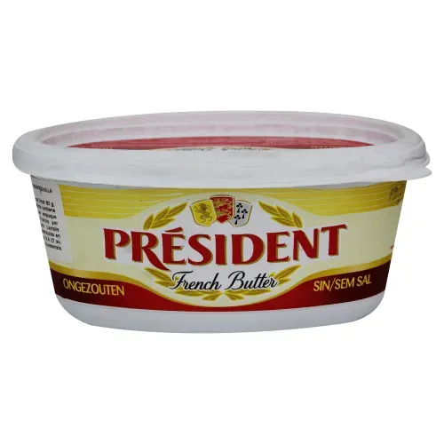 President Mantequilla Oval Sin Sal 250gr