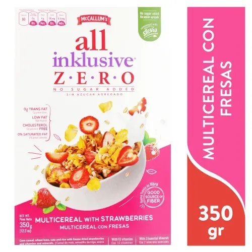 Cereal Multigrano McCallums All Inklusive Fresa - 350 g