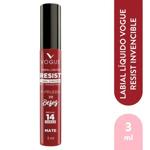 Labial Vogue Resist Invencible 3 ml
