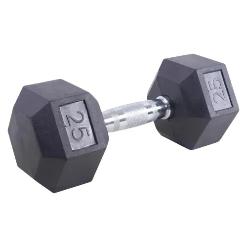 Mancuerna de hule Athletic Works - 25 lb
