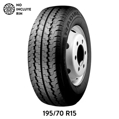 Llanta para auto Kumho Tire, medidas: 195 Rin 15