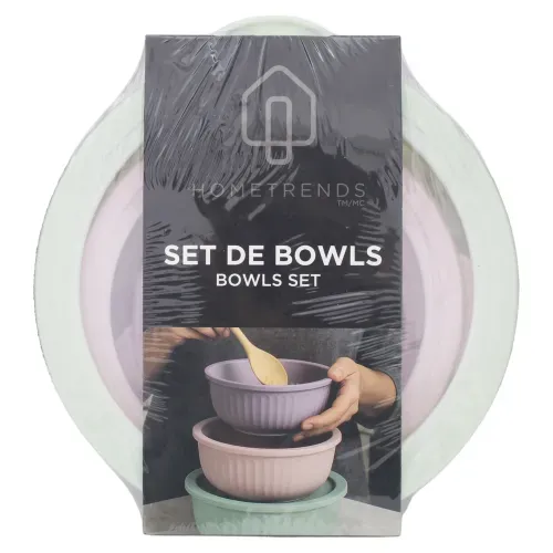 Set De 3 Bowls Para Mezclar