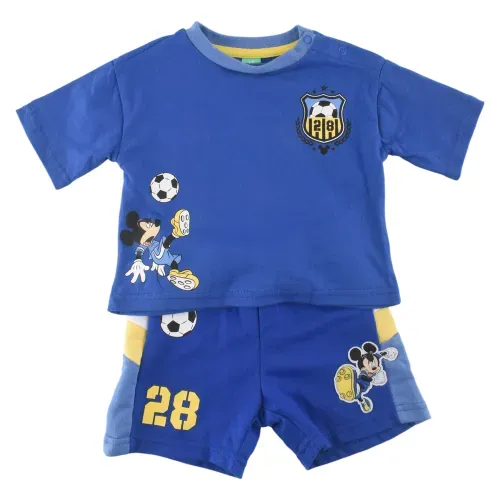 Conj Ext Short Bebo Mickey T6 36m