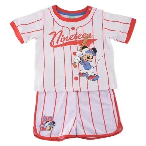 Conj Ext Short Bebo Mickey T6 36m