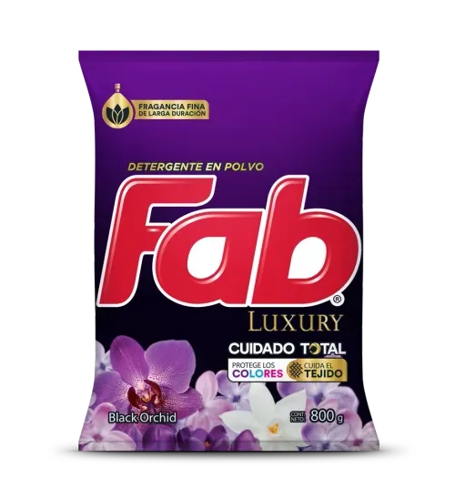 Detergente Fab en Polvo  Luxury Black - 800 g