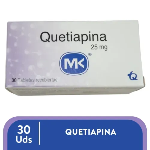 Quetiapina Mk 25 mg 30 Tab Unidad