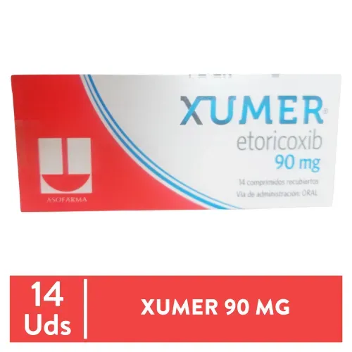 Xumer 90mg Asofarma 14 Comprimidos Unidad