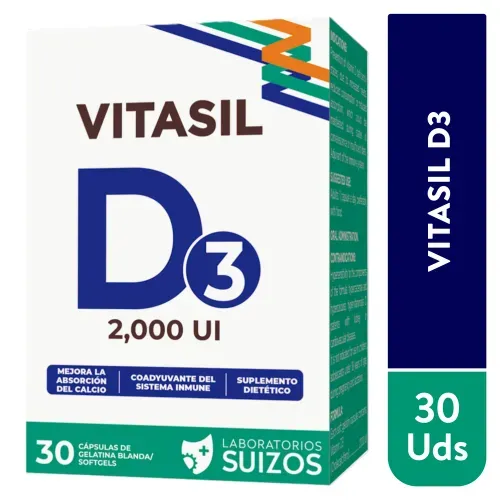 Vitasil D3 30 Capsulas Unidad