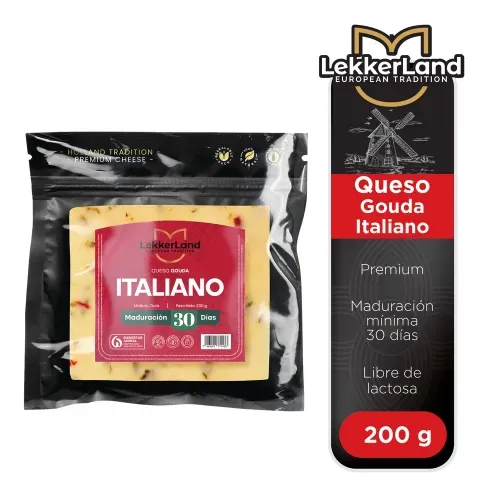 Queso Gouda Lekkerland Italiano - 200 g