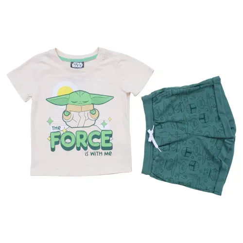 Conjunto Short Grogu Bebo T6 36m