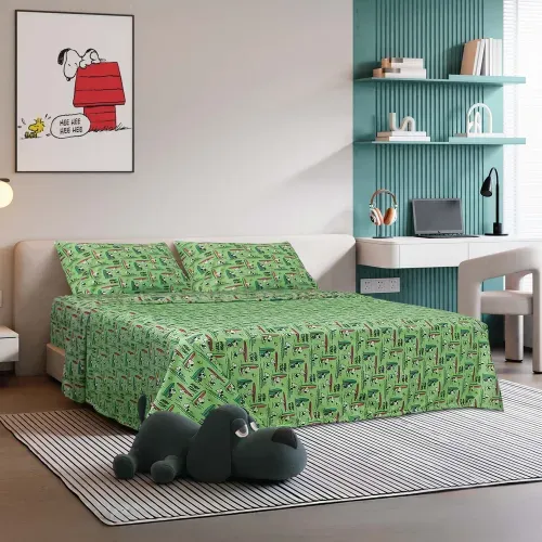 Sabanas Peanut twin estampado de surf