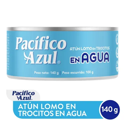 Atún Pacífico Azul trocitos en agua - 140 g