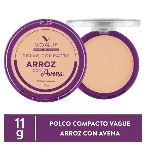 Polvo Vogue Compacto Arroz Vainilla 14 G
