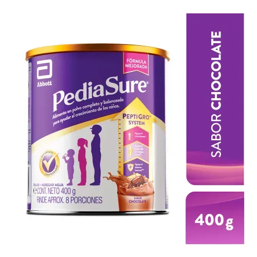 Complemento Nutricional Pediasure Peptigro Chocolate con proteína,vitaminas para apoyar el crecimiento de los niños - 400 g