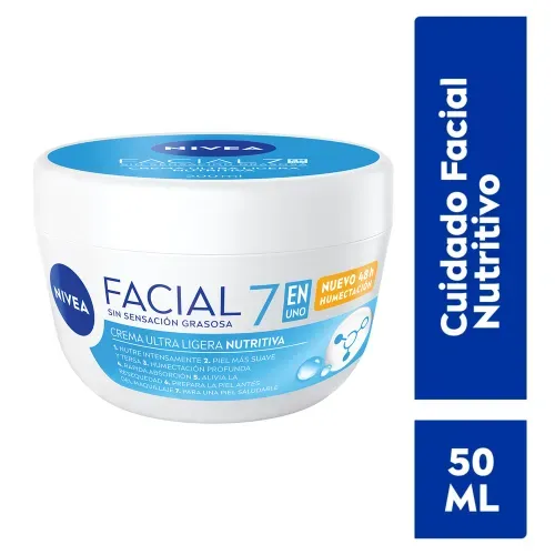 Crema Facial Nivea 7 En 1 Nutritivo -50 ml