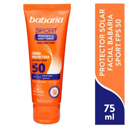 Protector solar facial Babaria sport FPS 50 - 75 ml