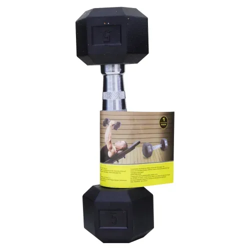Mancuerna Athletic Works de hule - 5 lb