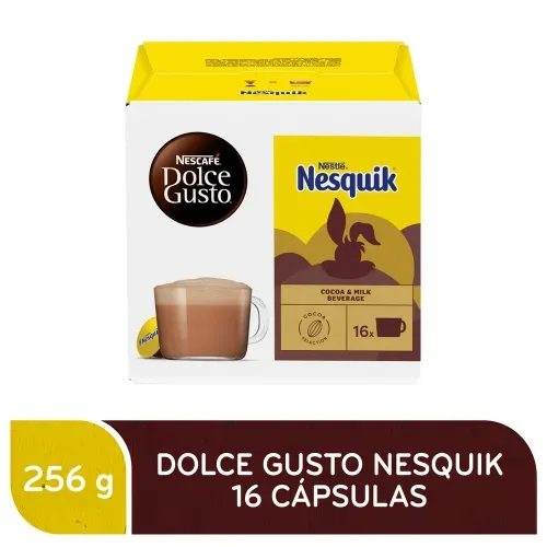 Chocolate Caliente Nescafé Dolce Gusto Nesquik 16 Cápsulas - 256 g