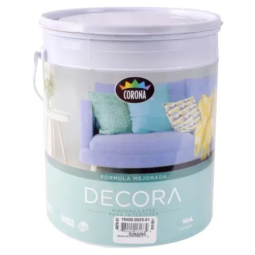 Pintura Latex Decora, Fórmula Mejorada Para Interiores Color Durazno - 1 Galón