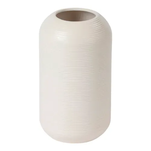 Ht Florero Ceramica Blanco 15cm