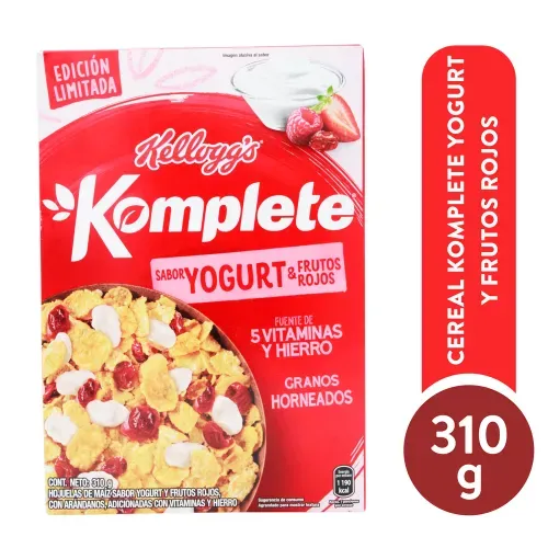 Cereal Komplete Yogurt Fruto Rojo 310 g