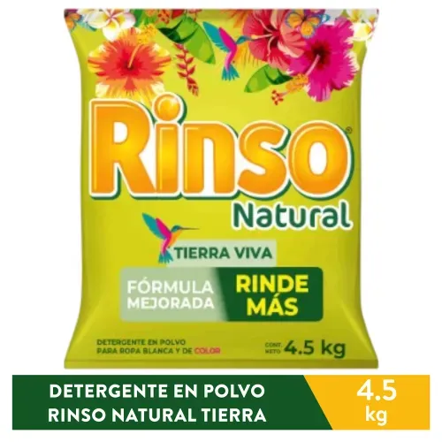 Det Polvo Rinso Nat Tierra Viva 4500g