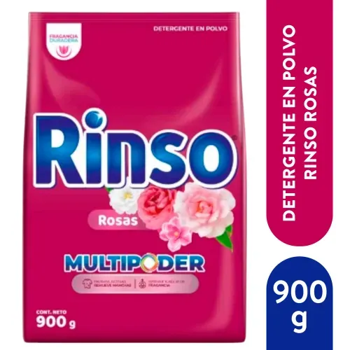 Det Polvo Rinso Rosas 900g