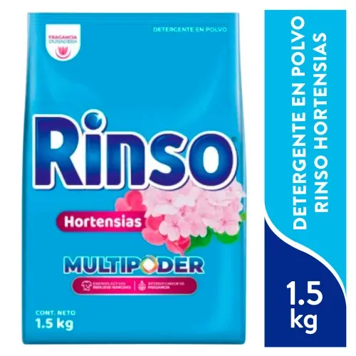 Det Polvo Rinso Hortensias y Flor 1500g