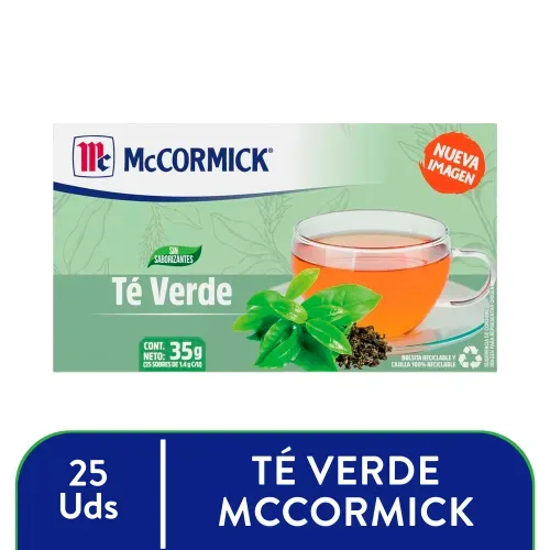 Té Verde Mccormick 25 Sobres - 35 g