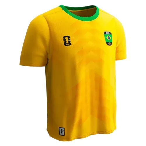Camiseta deportiva FIFA Brasil manga corta para niños - Talla 6