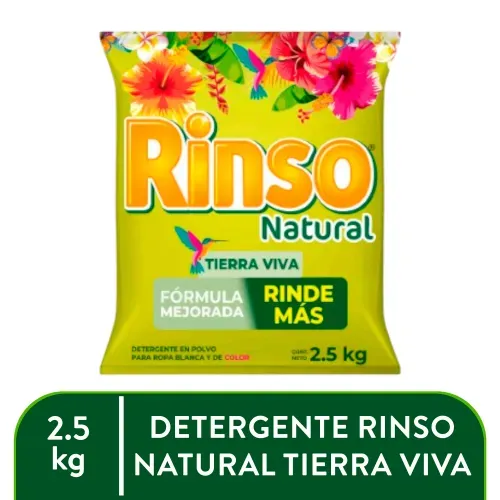 Det Polvo Rinso Nat Tierra Viva 2500g