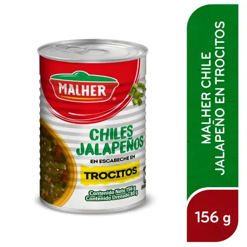 Chile Malher Jalapeño Trocitos - 156 g