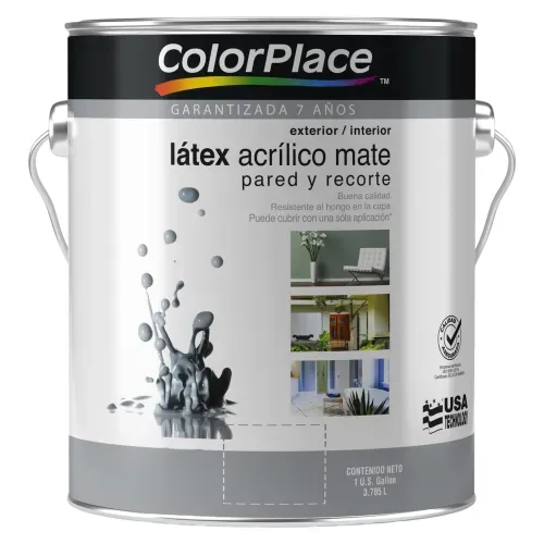 Pintura Látex Colorplace Acrílico Mate Pastel. 7 Años De Garantía - 1 galón