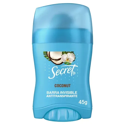 Barra Antitranspirante Secret Invisible Coconut - 45 g