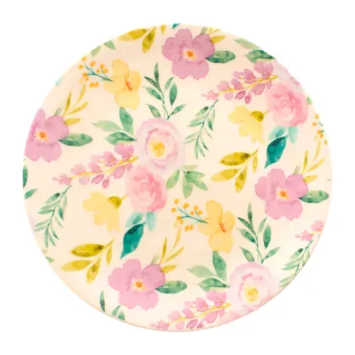 Ms Plato Postre De Porcelana 7 Floral