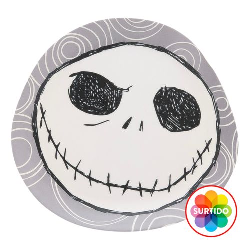 Plato The Nightmare Before de melamina con figura de Jack Halloween - 21 cm