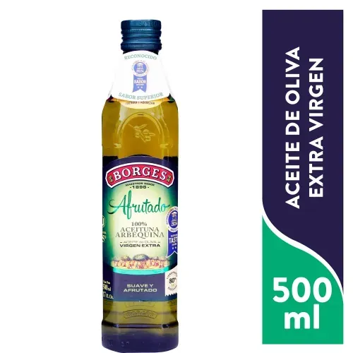 Aceite Borges Oliva Extra Virgen Afrutado Suave - 500 ml