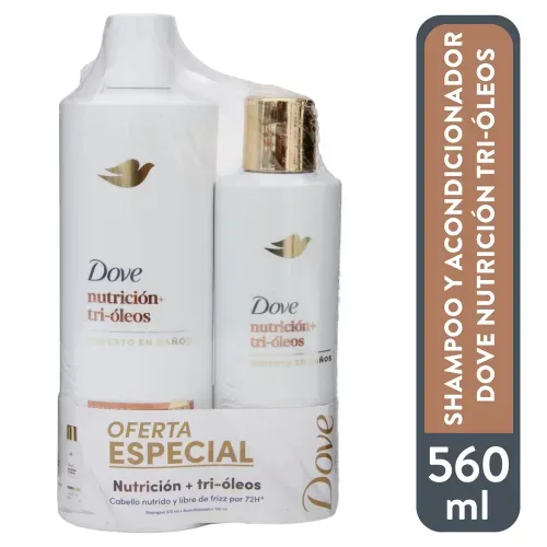 Dove Pack Nutri Tri Oleo Sha+aco 560ml