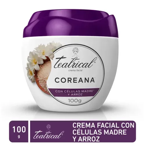 Crema facial Teatrical efecto Piel Coreana- 100 g