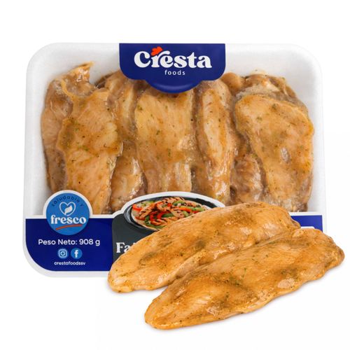 Fajitas Cresta Marinadas Parrilla 908g