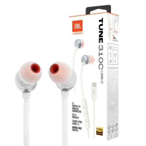 Audífonos intraaurales JBL Tune 310 conexión tipo c color Azul