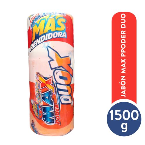 Jabón Max Poder, Duox Naranja Súper Mega Bola 3 pack 1500 g