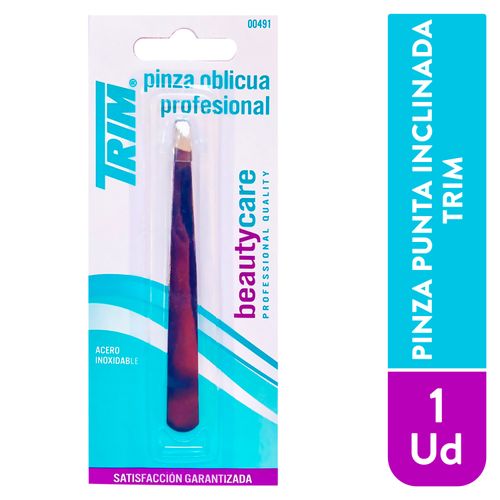 Pinza Punta Inclinada Acero