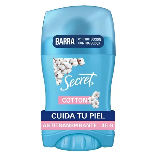 Antitranspirante Barra Invisible Secret Cotton - 45 g