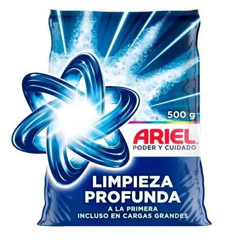 Detergente Polvo Ariel Limpieza Profunda Ultra Fino - 500 g