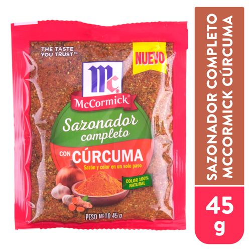 Sazonador Mck Compto Curcuma Sob 45gr